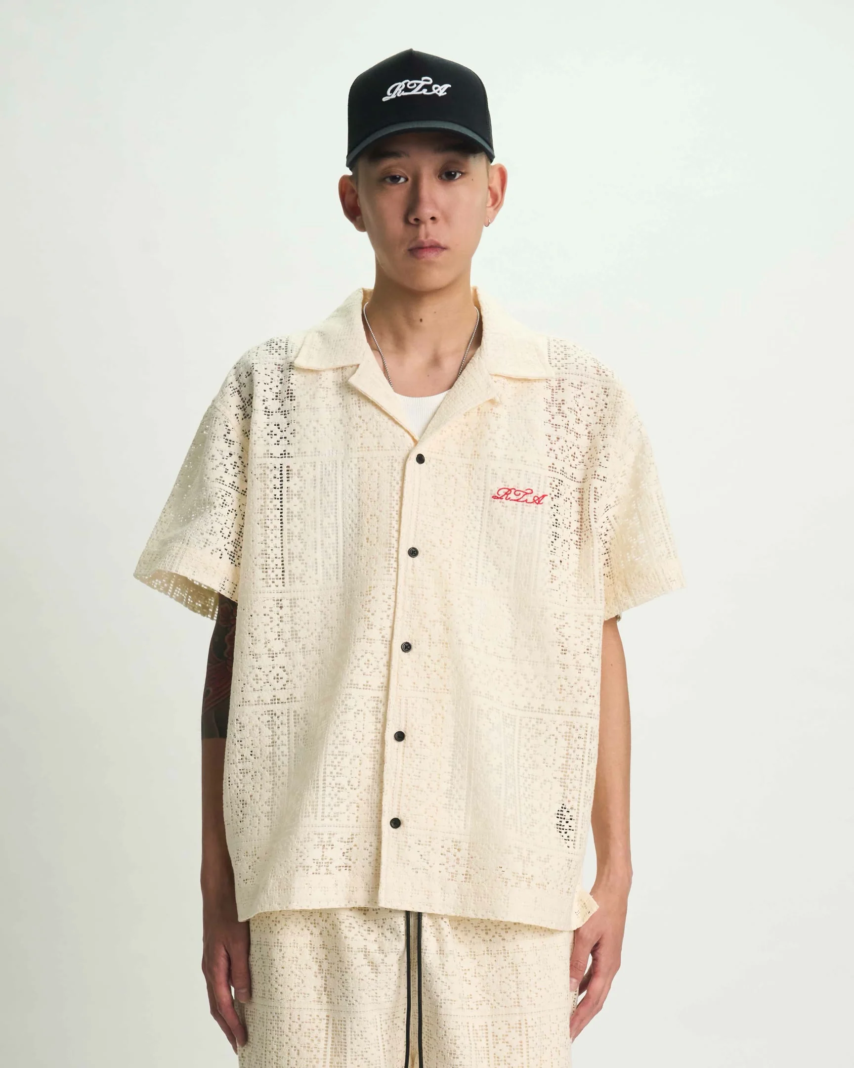NATHAN SHORT SLEEVE SHIRT | SAND CURSIVE - Image 6