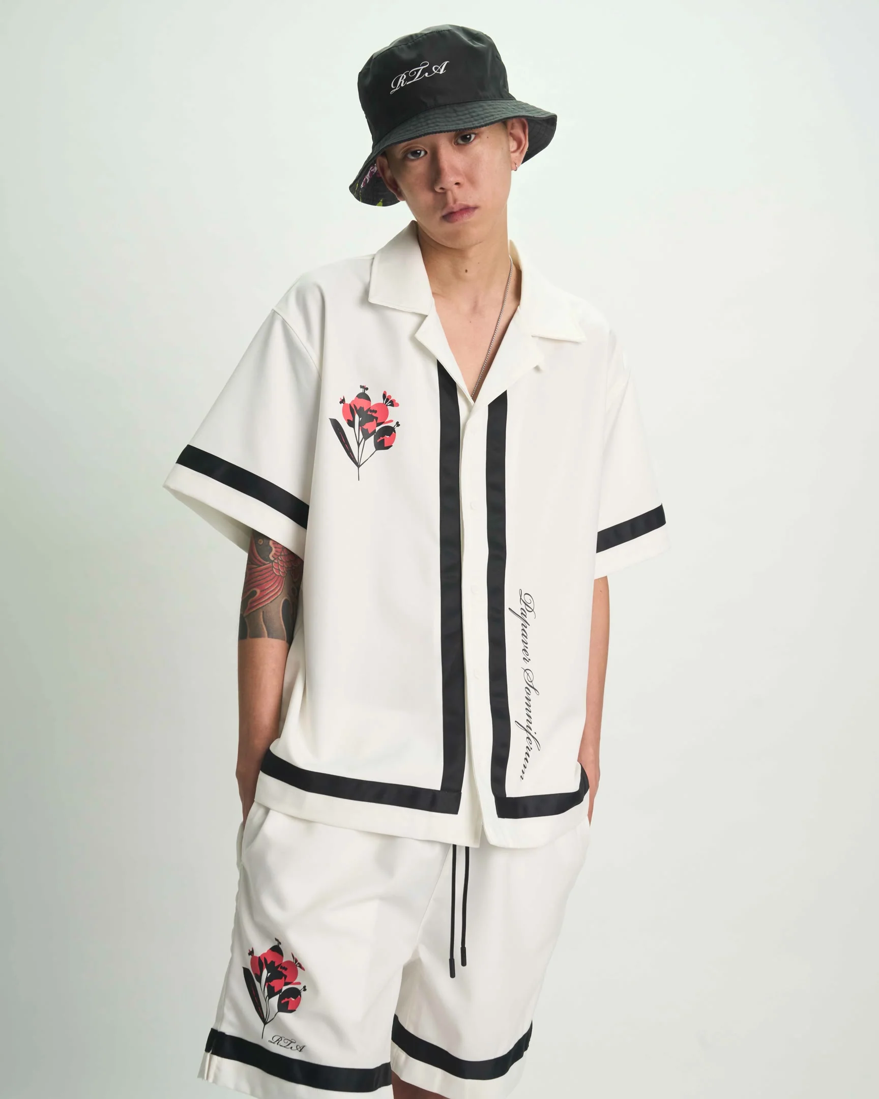 NATHAN SHORT SLEEVE SHIRT | WHITE POPPY - Image 6