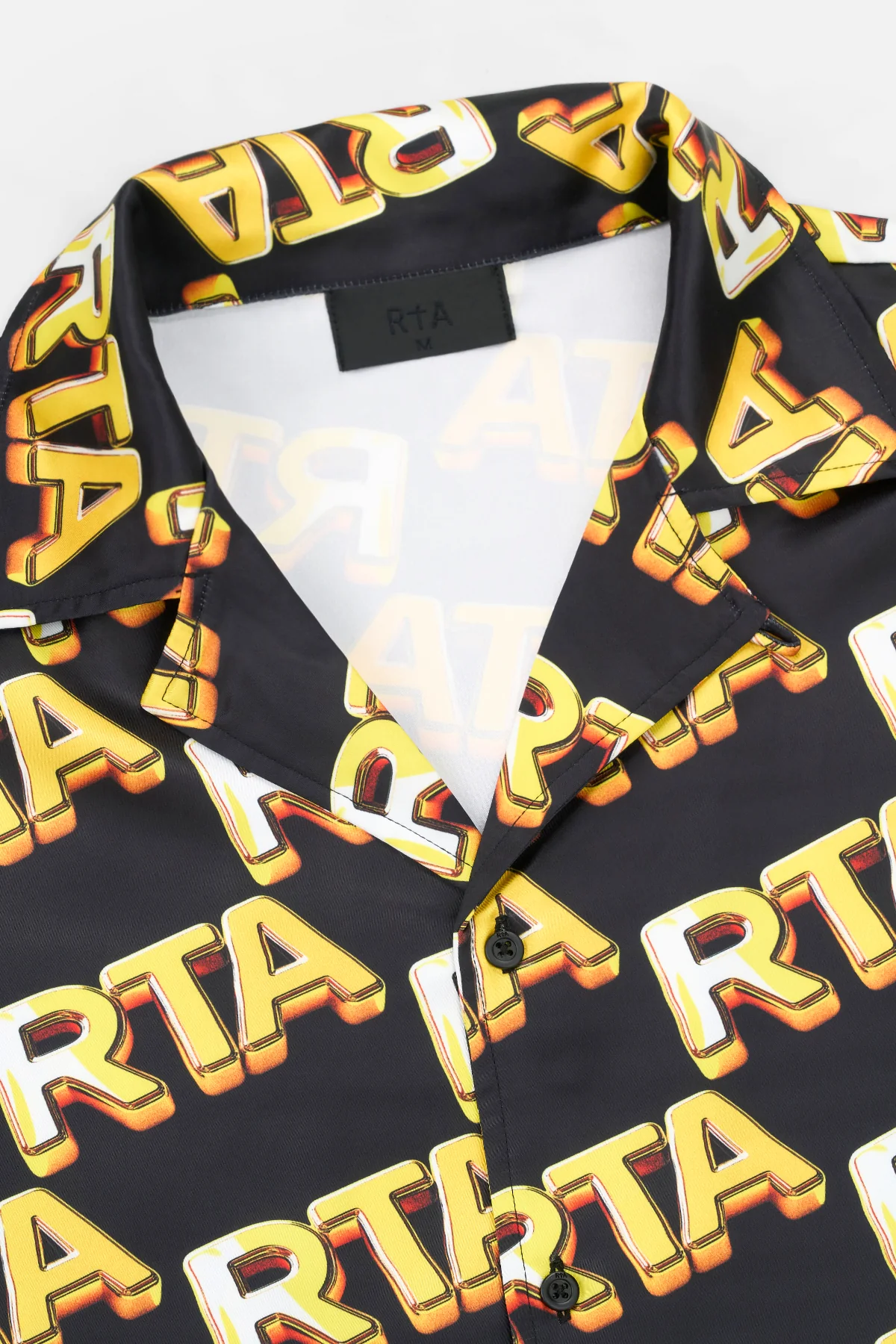 NATHAN SHORT SLEEVE SHIRT | BLACK RTA BULLION - Image 3