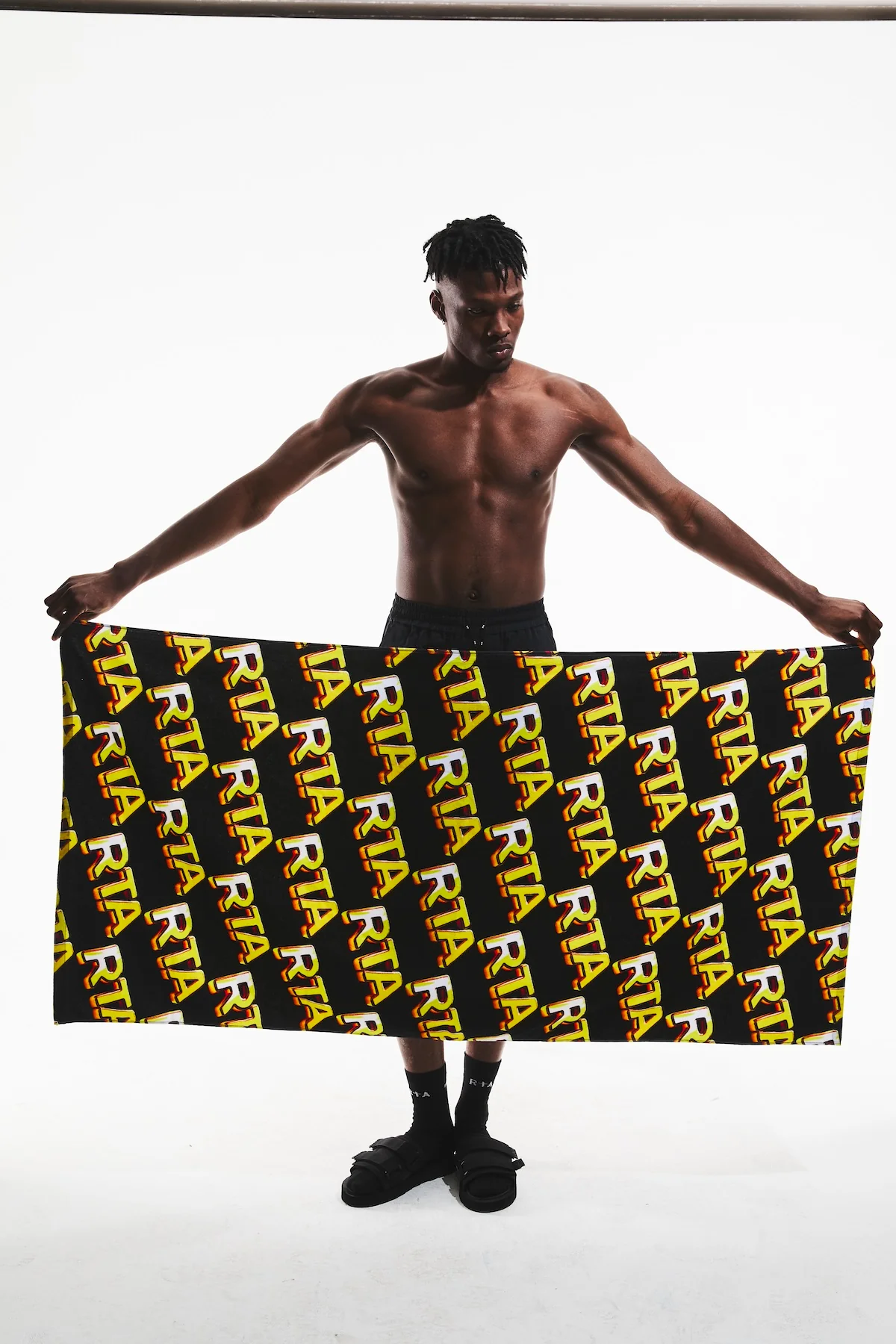NOAH BEACH TOWEL | BLACK RTA BULLION - Image 6