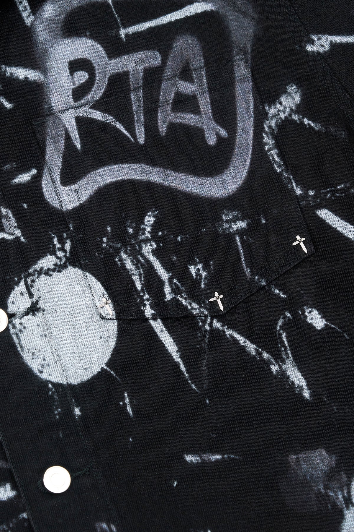 NORRIS JEAN JACKET | GRAFFITI GRAPHITE - Image 5