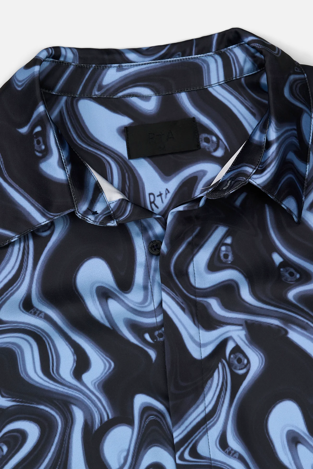 OMAR BUTTON UP SHIRT | BLUE ANGEL EYES - Image 3