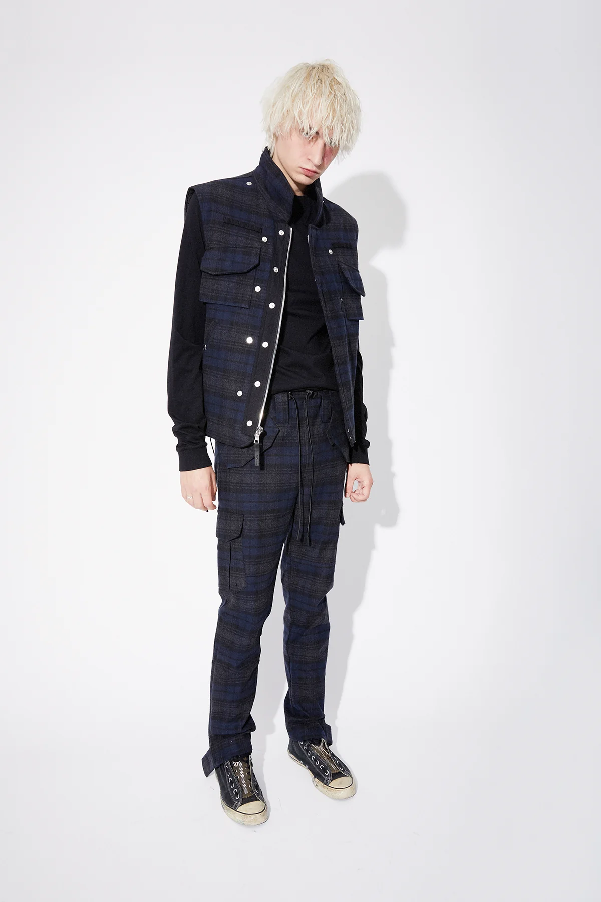 OTIS PANT | NAVY PLAID - Image 2