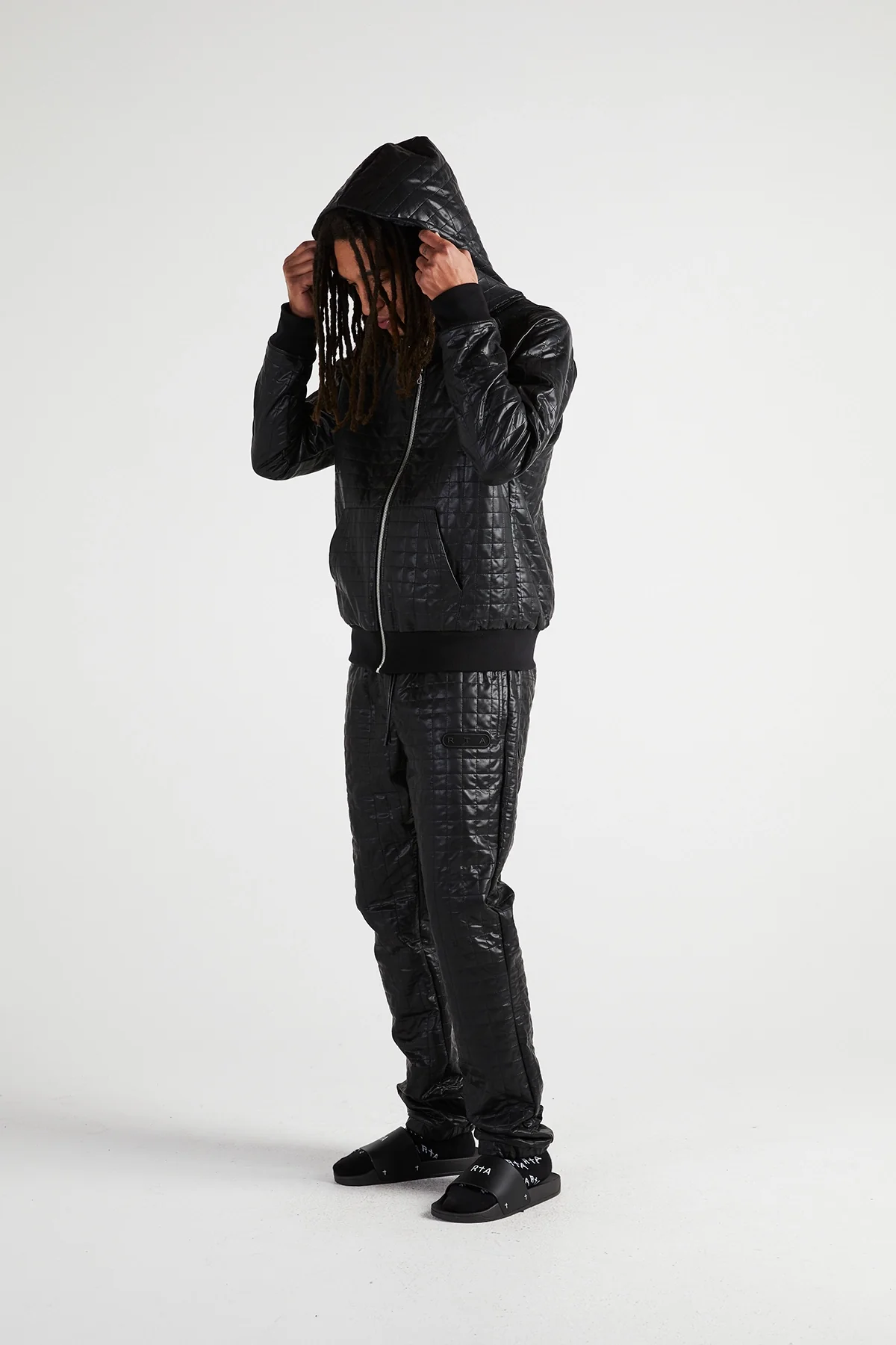 OWEN SWEATPANT | BLACK QUILTED - Image 3