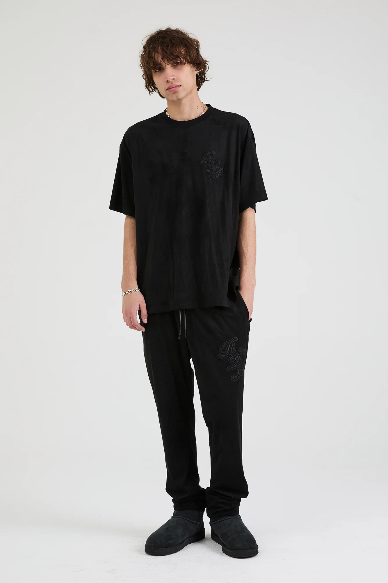 OWEN SWEATPANT | BLACK SCRIPT LOGO - Image 3