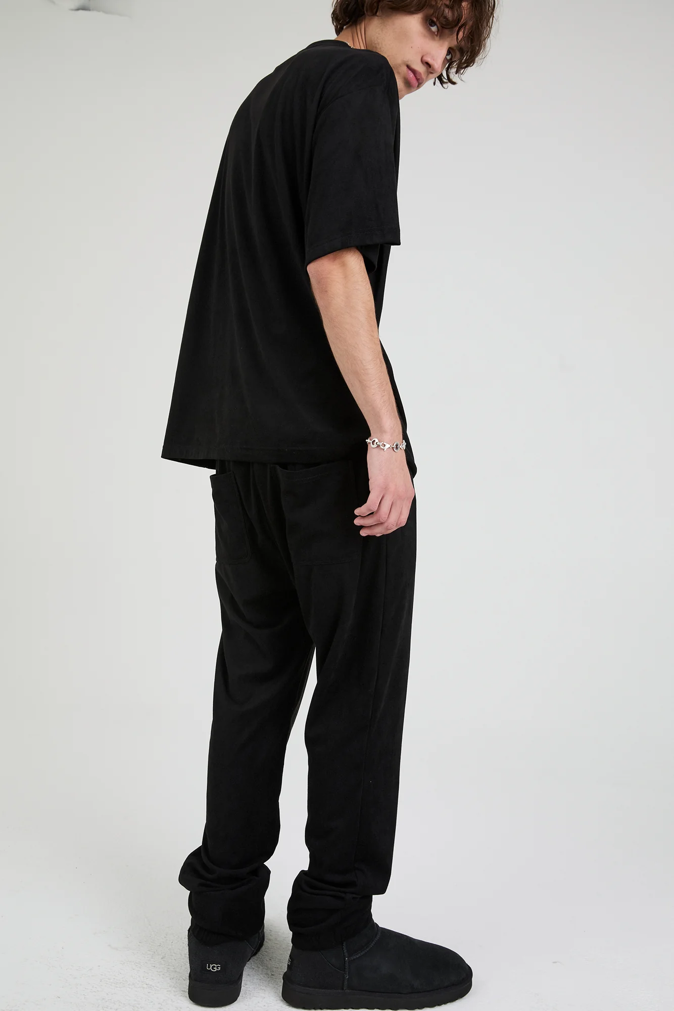 OWEN SWEATPANT | BLACK SCRIPT LOGO - Image 4