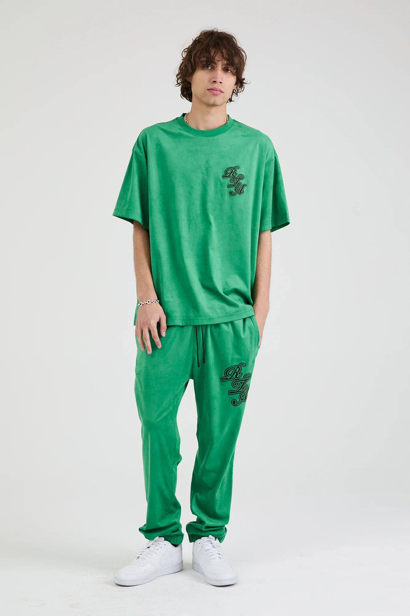 OWEN SWEATPANT | GREEN SCRIPT LOGO - Image 5
