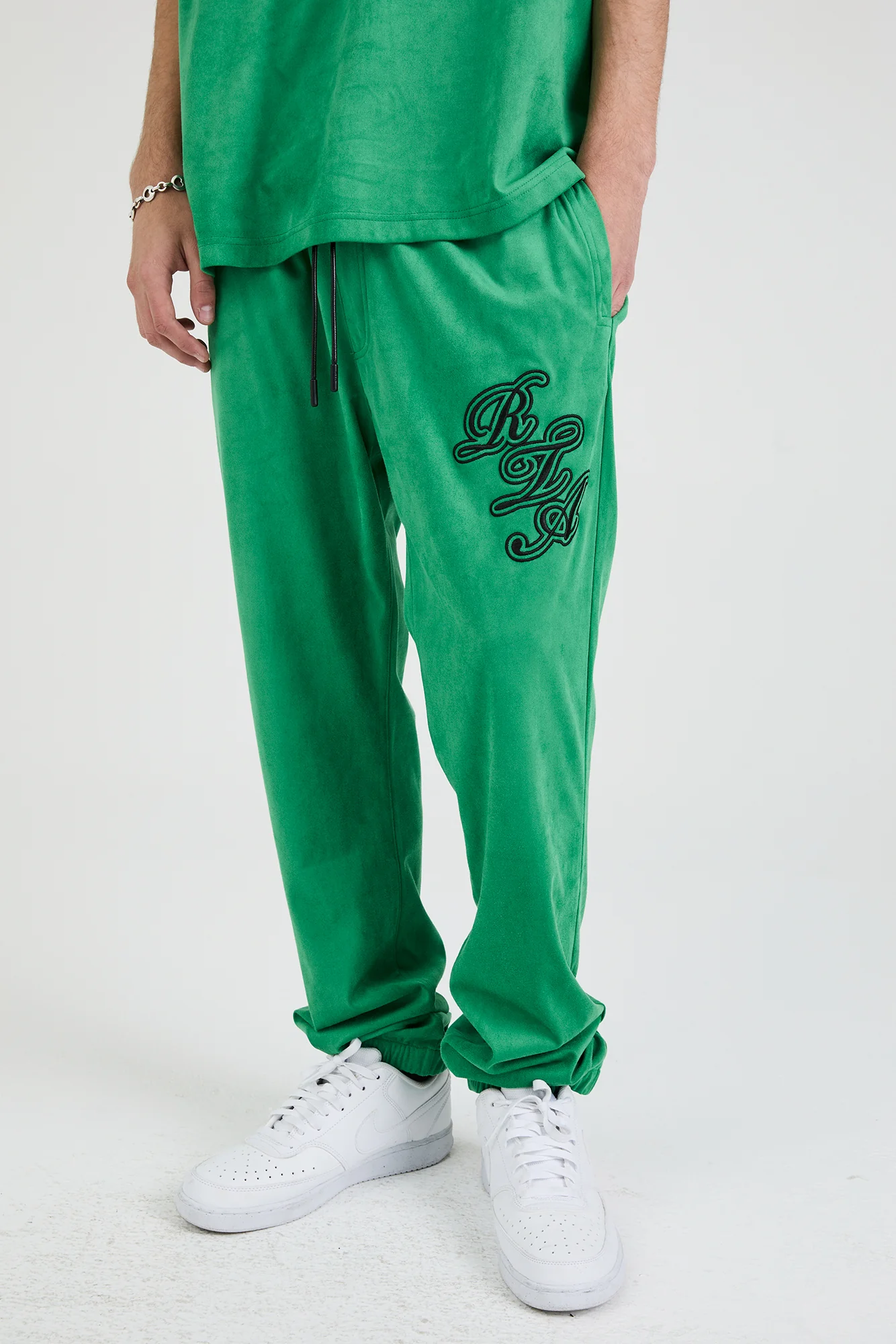 OWEN SWEATPANT | GREEN SCRIPT LOGO - Image 7