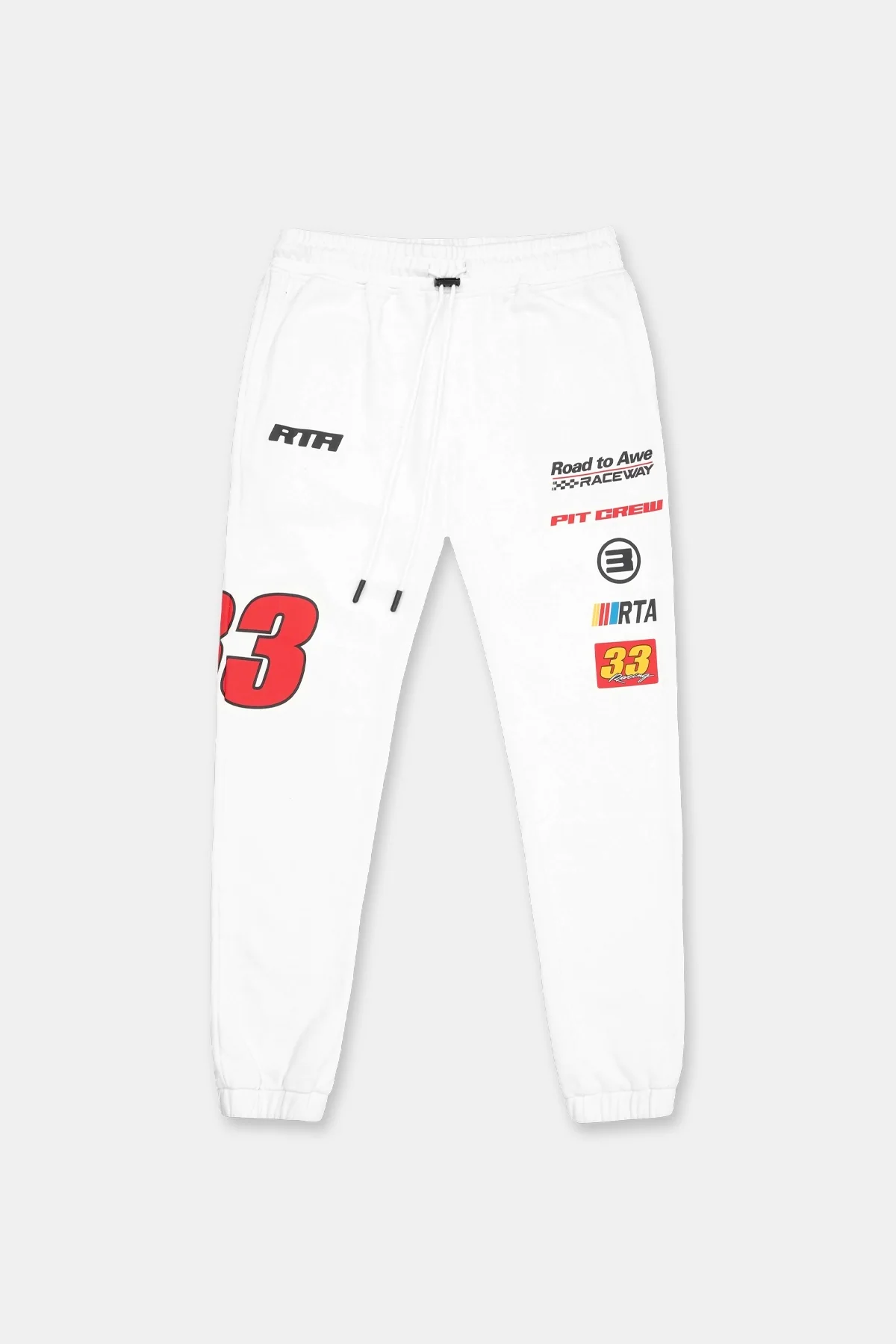 OWEN SWEATPANT | WHITE RACING NUMBERS