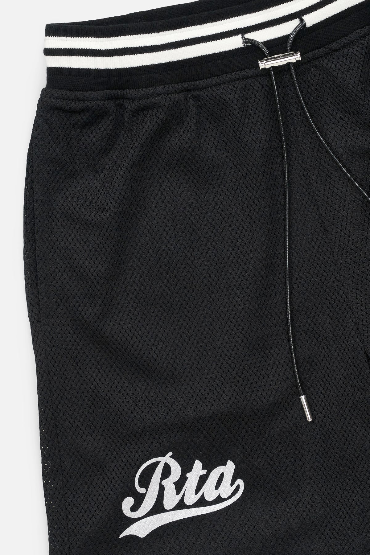 PEYTON SHORTS | BLACK WITH SILVER FOIL - Image 3