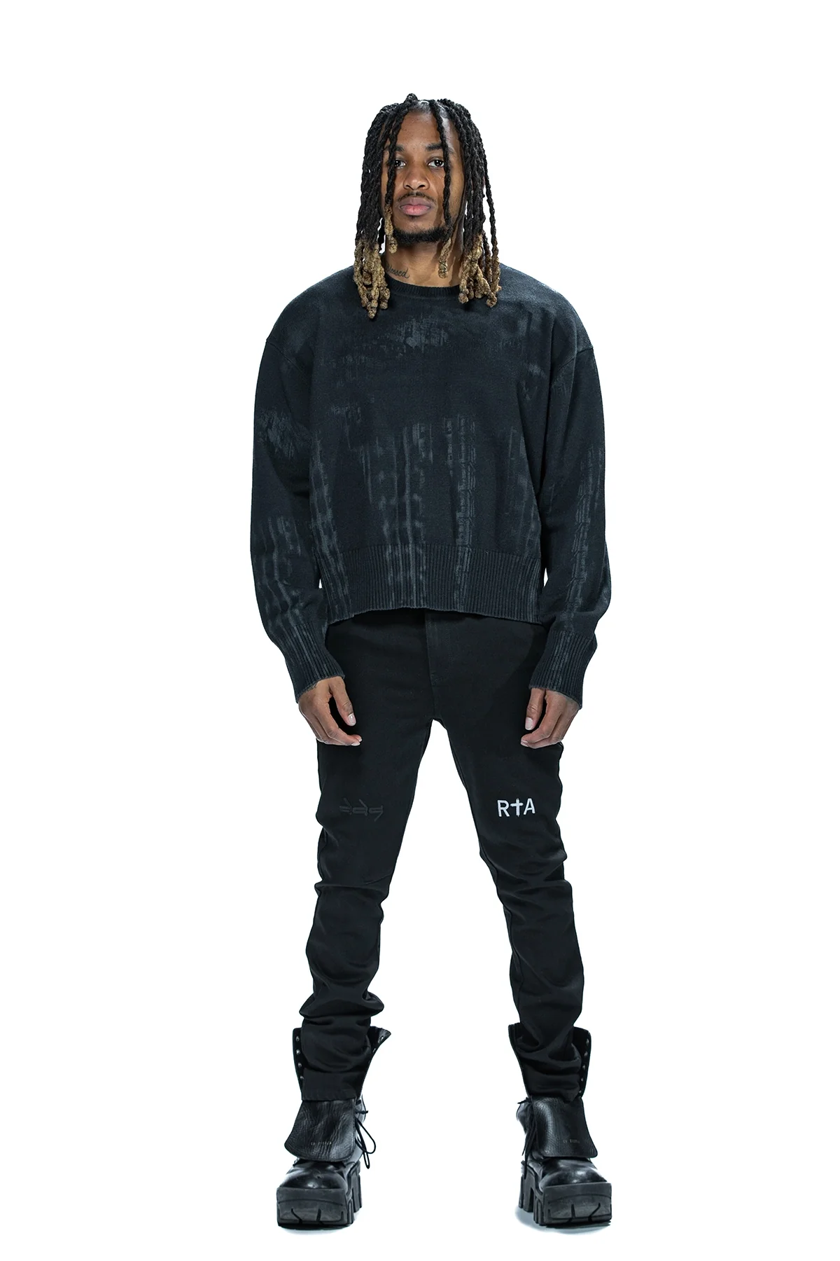 RTA X DDG KALEB SWEATER | BLACK PONTIAC - Image 4