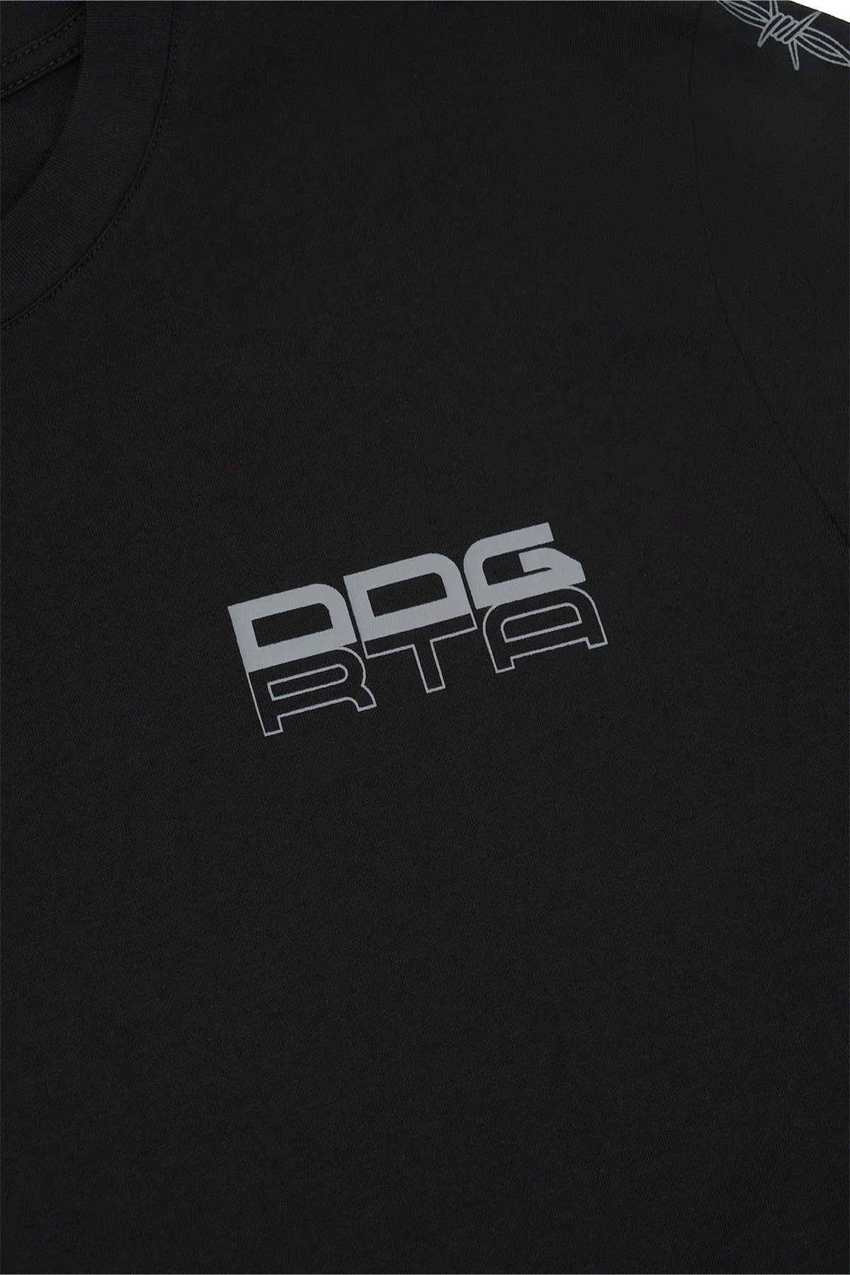 RTA X DDG KASH LONG SLEEVE TEE | BLACK BARBWIRE - Image 3