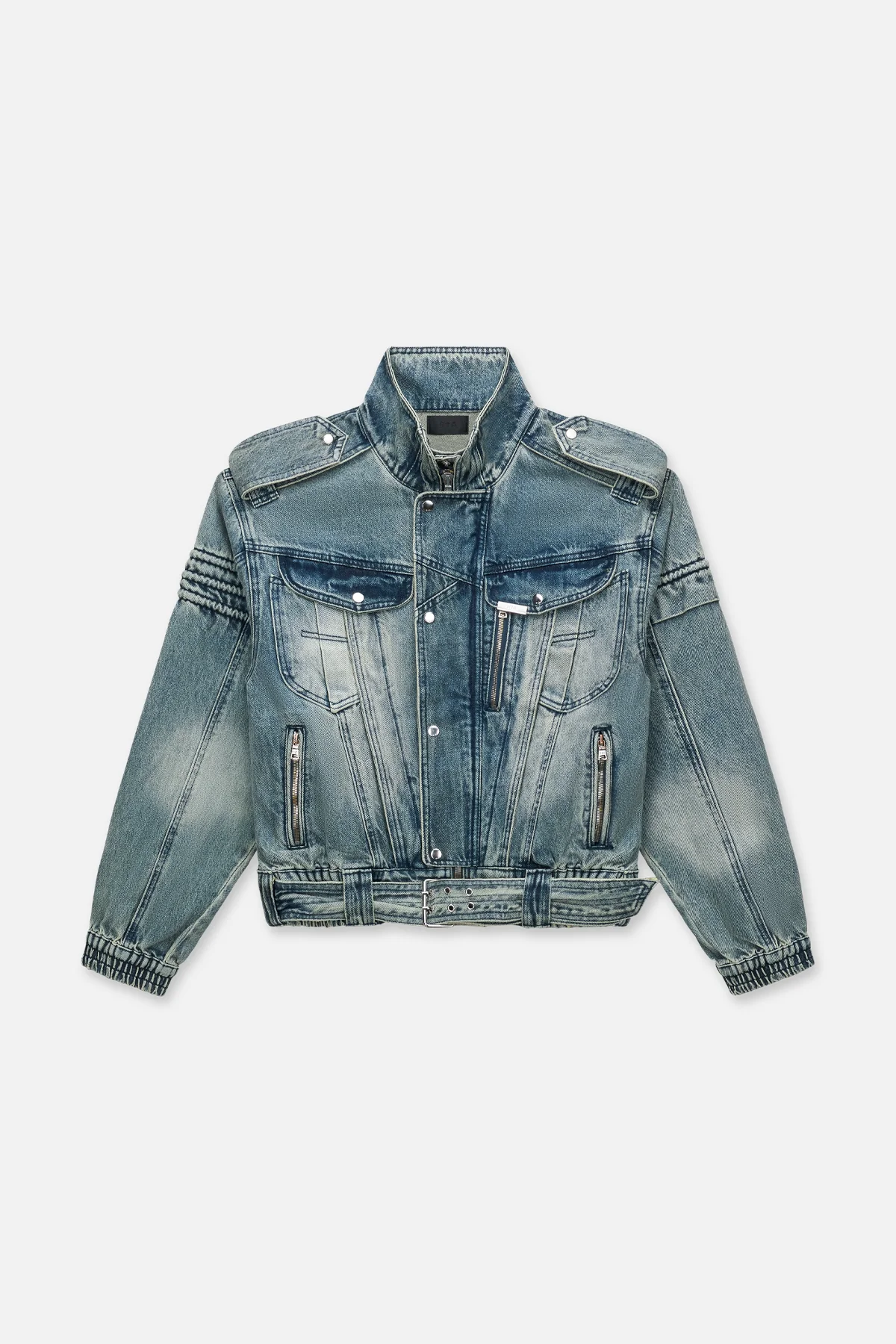 RUI CROPPED DENIM JACKET | DAWN WAVE - Image 2