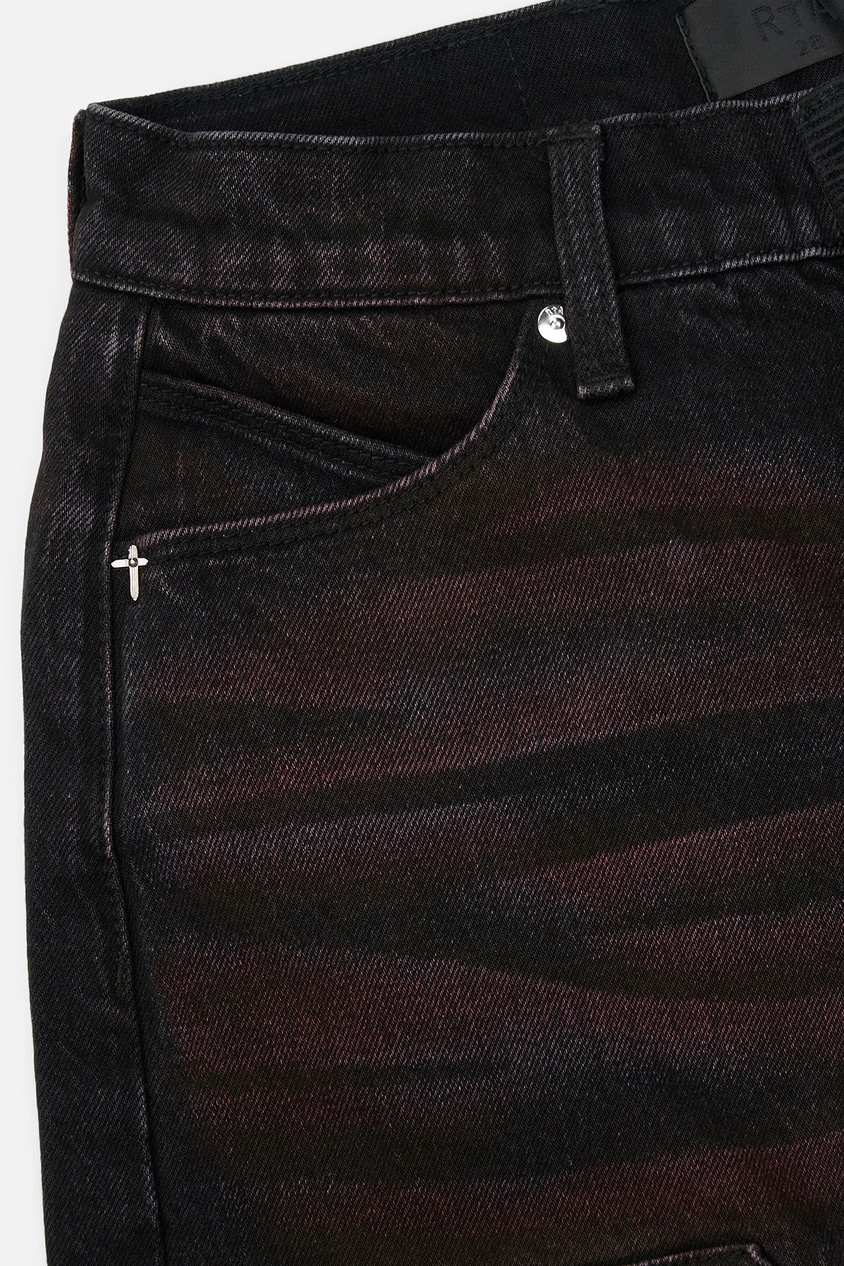 RYAN WIDE LEG CARPENTER JEAN | BLACK RED GLOW - Image 6