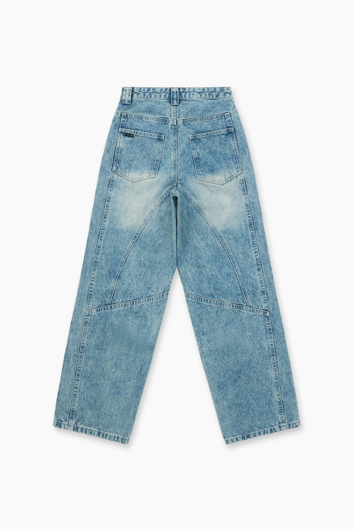 SEAM DETAIL WIDE LEG JEAN | PARRISH BLUE - Image 2