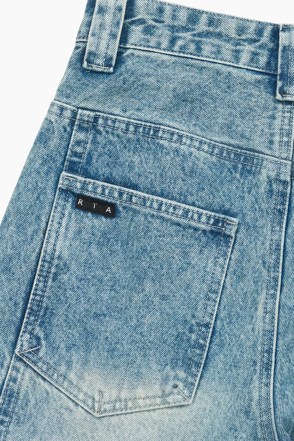 SEAM DETAIL WIDE LEG JEAN | PARRISH BLUE - Image 3