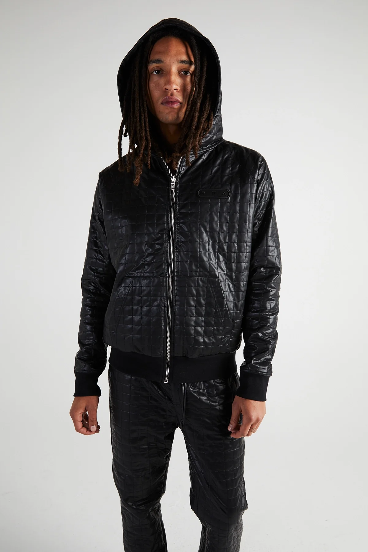 SIMON QUILTED SWEATSHIRT | BLACK QUILTED - Image 6