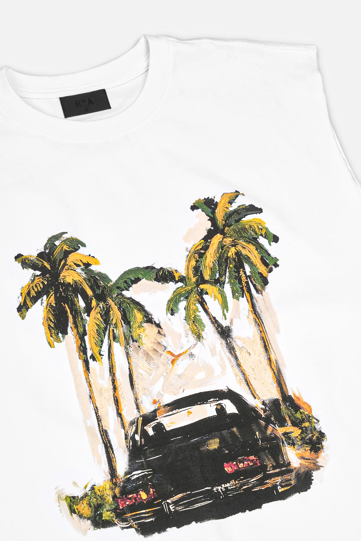 TERRY MUSCLE TEE | WHITE CAR DRIFT - Image 3