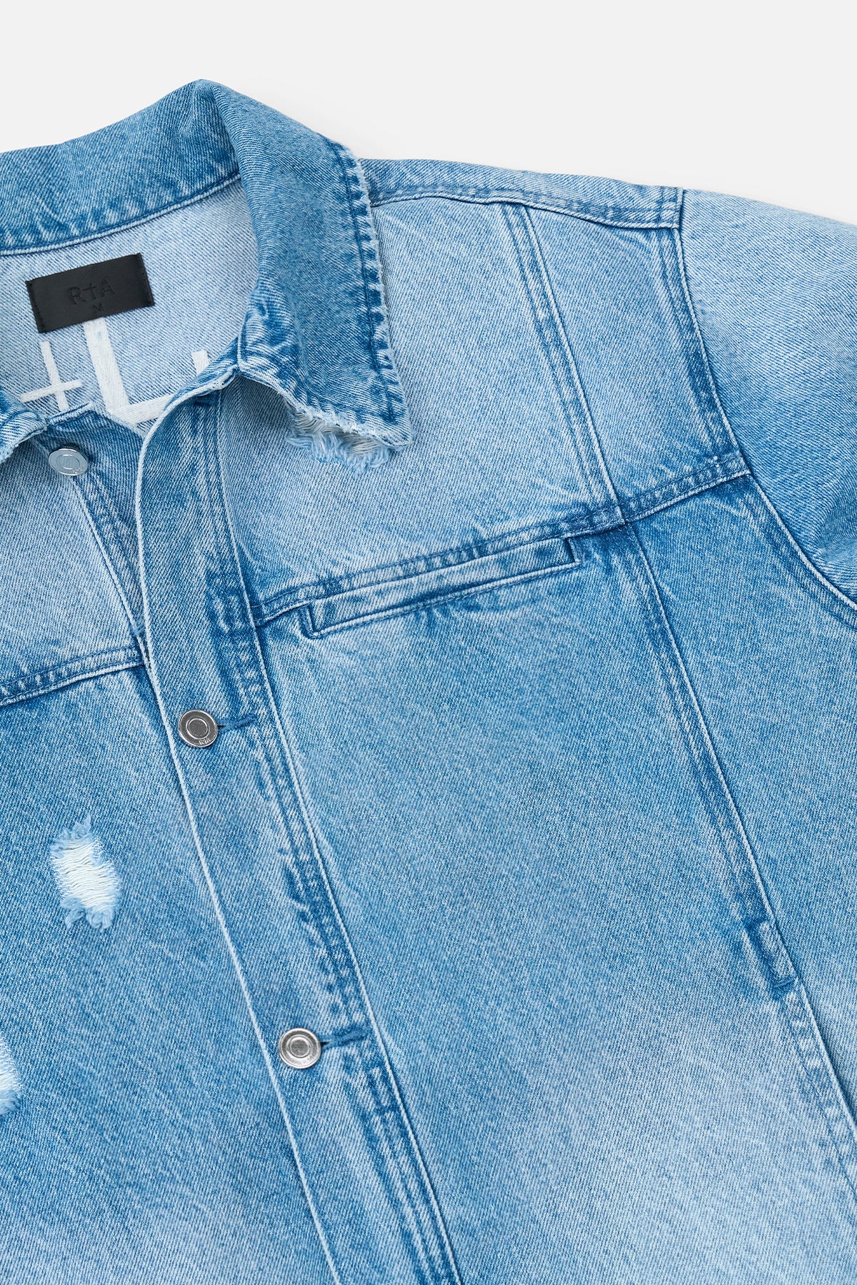 VALENTIANO DENIM JACKET | GLACIER BLUE - Image 4
