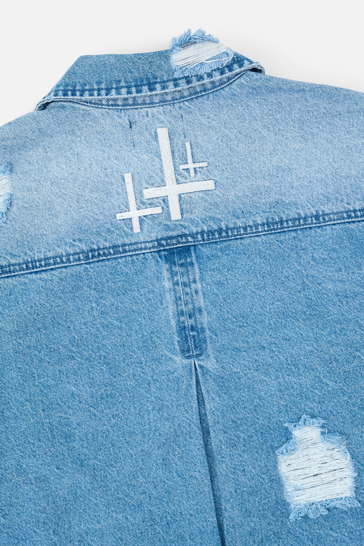 VALENTIANO DENIM JACKET | GLACIER BLUE - Image 5