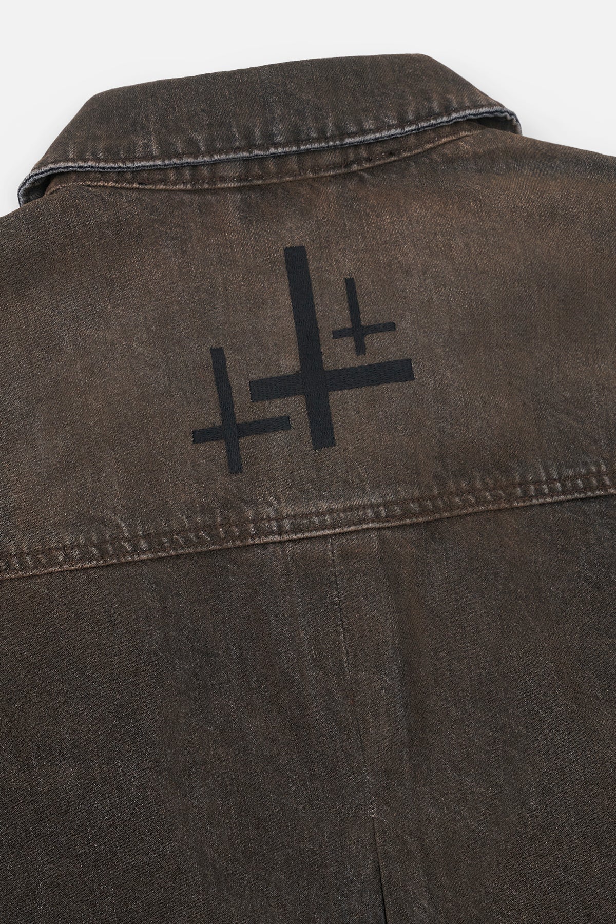 VALENTIANO DENIM JACKET | MOCHA DRIFT - Image 4