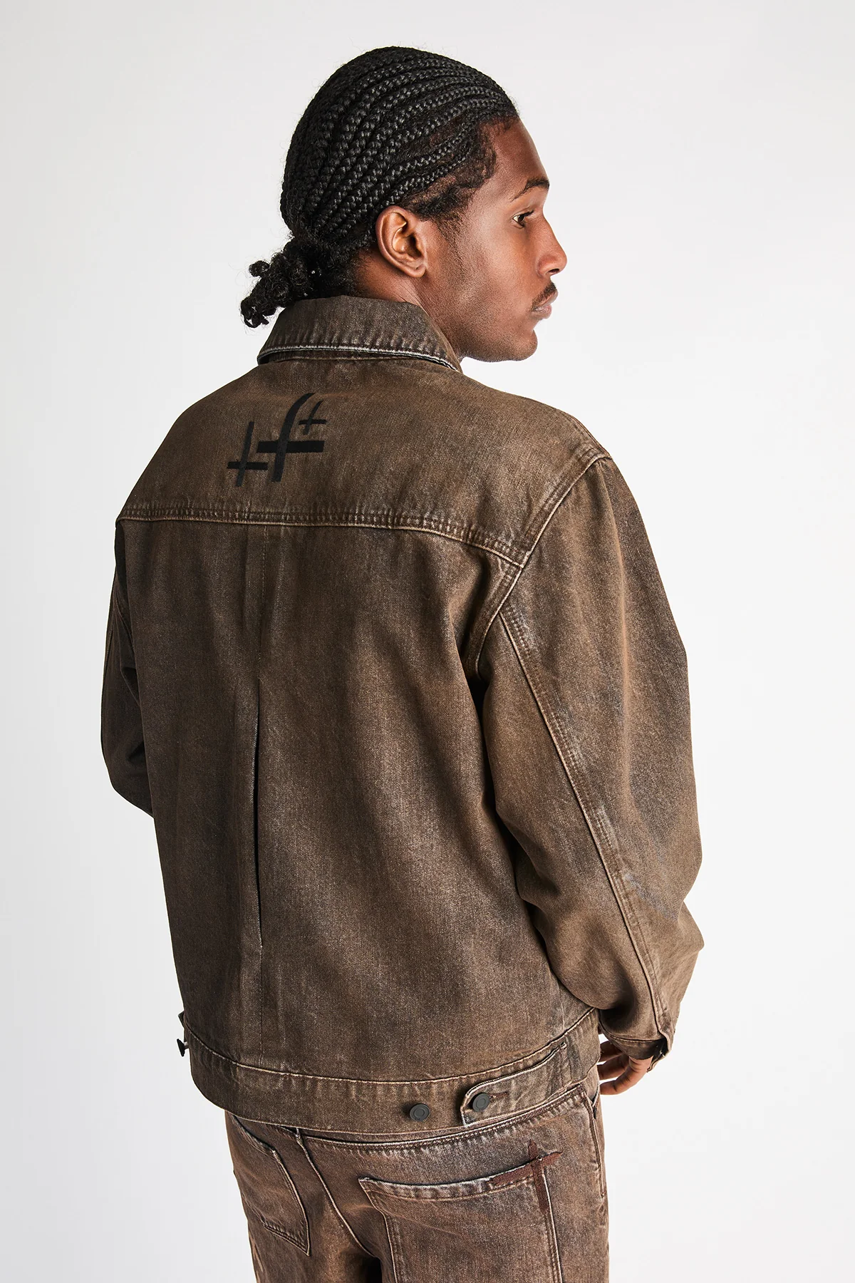 VALENTIANO DENIM JACKET | MOCHA DRIFT - Image 6