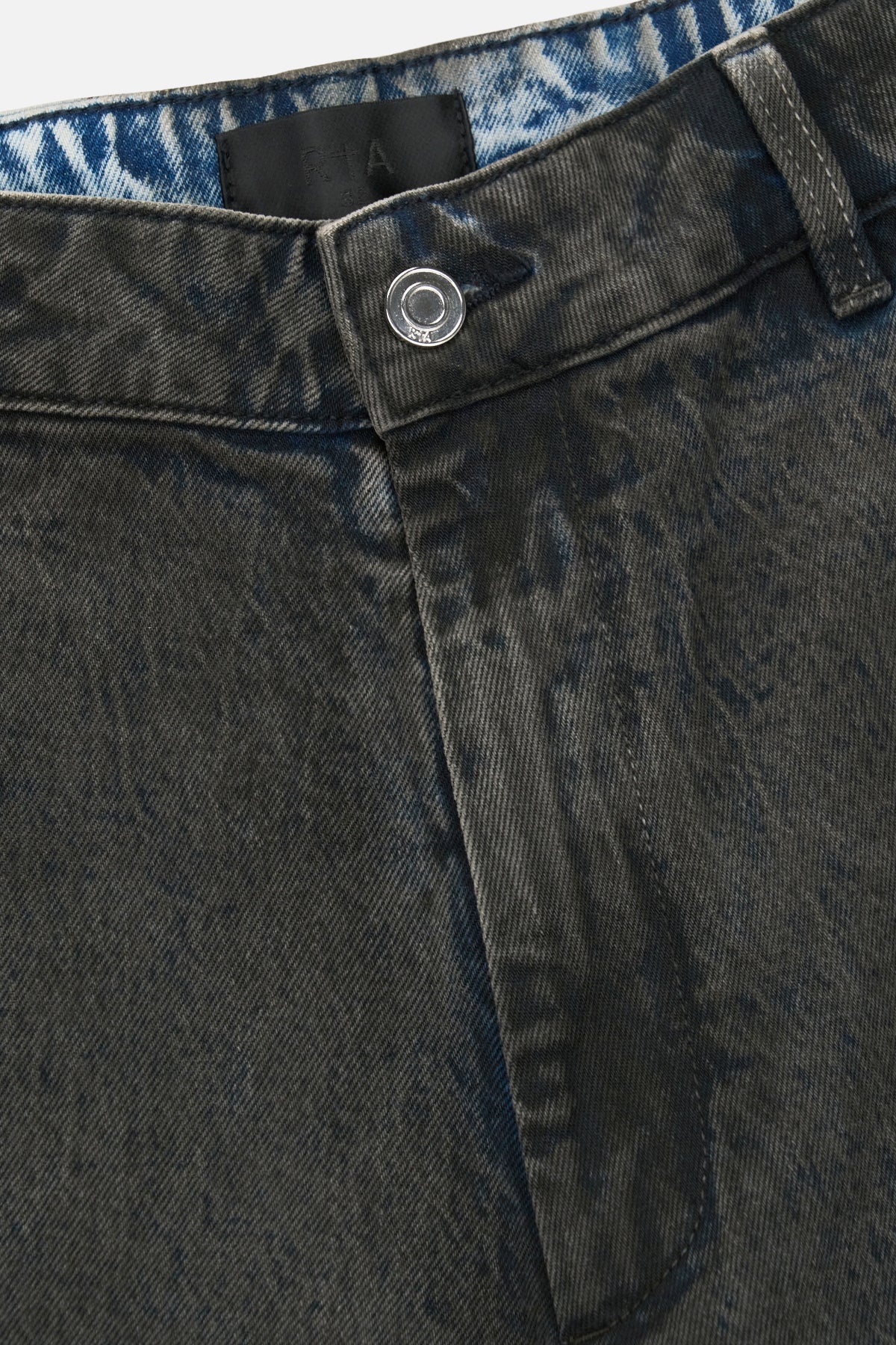 WYLIE CARGO JEAN | GREY WAX COATED BLUE - Image 3