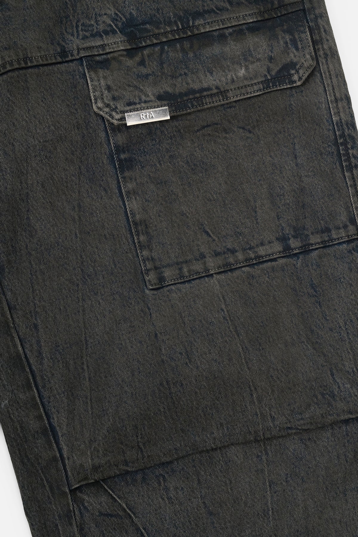 WYLIE CARGO JEAN | GREY WAX COATED BLUE - Image 4