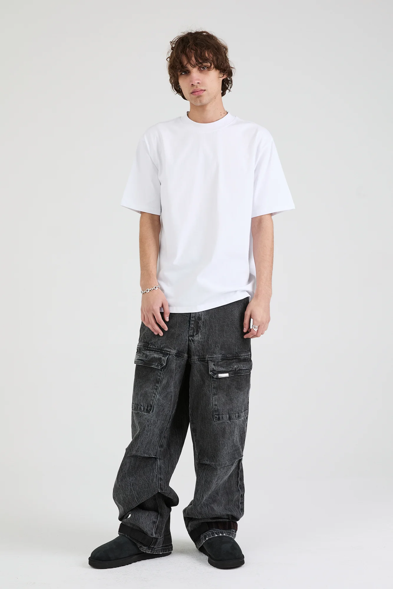 WYLIE CARGO JEAN | GREY WAX COATED BLUE - Image 8