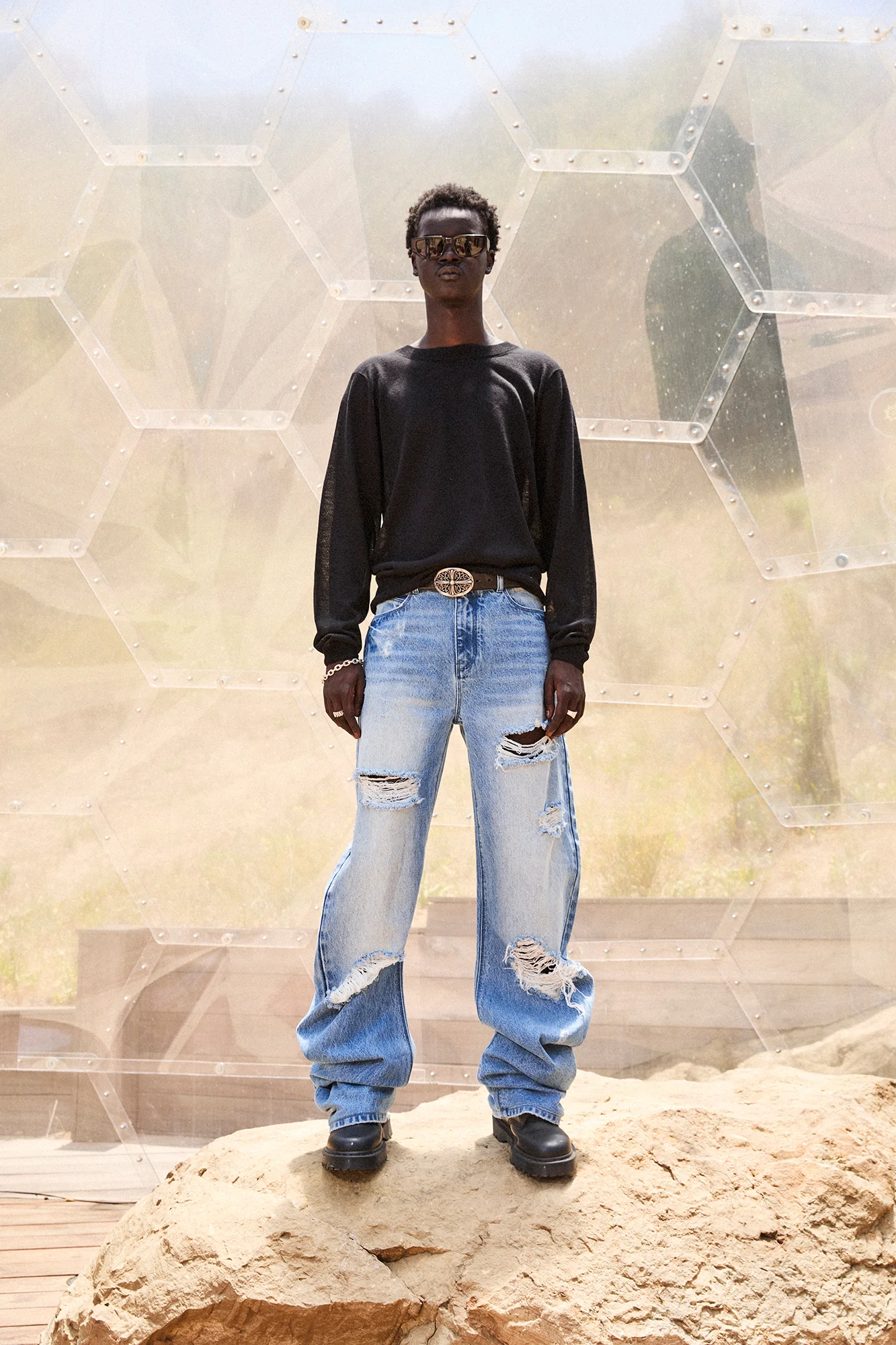 XANDER BARREL LEG JEAN | GLACIER BLUE