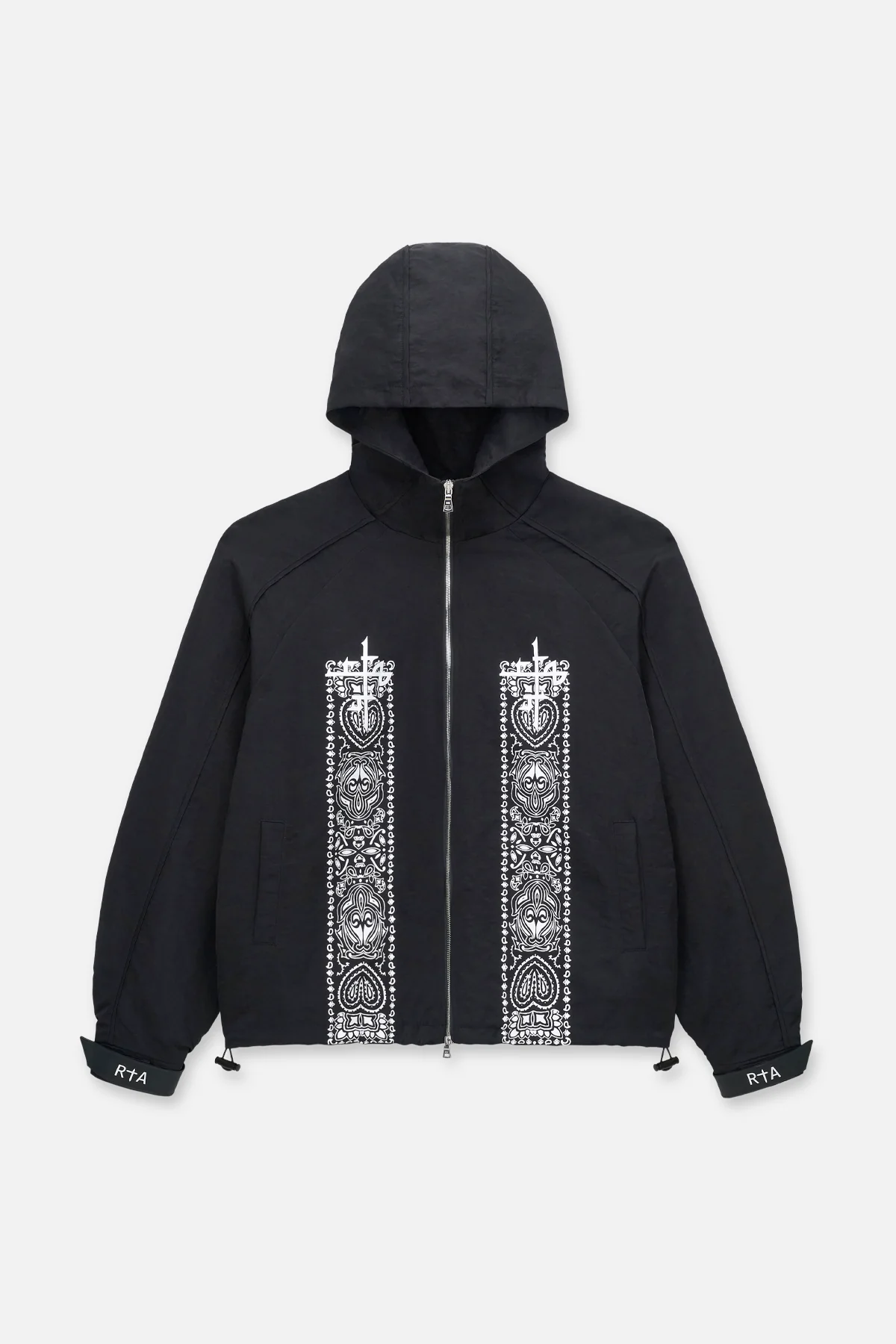 ZAYDEN WINDBREAKER JACKET | BLACK PAISLEY - Image 2