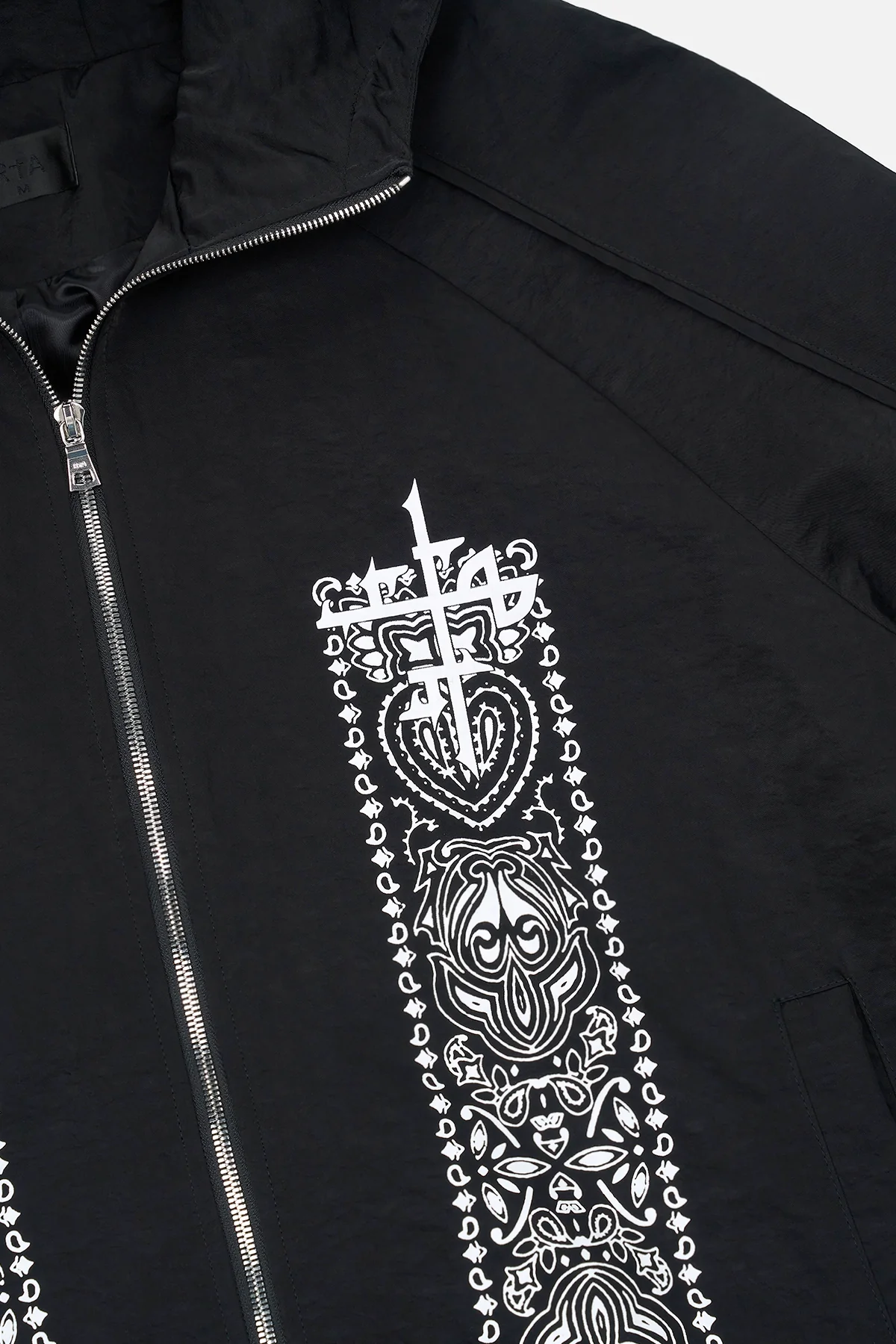 ZAYDEN WINDBREAKER JACKET | BLACK PAISLEY - Image 4