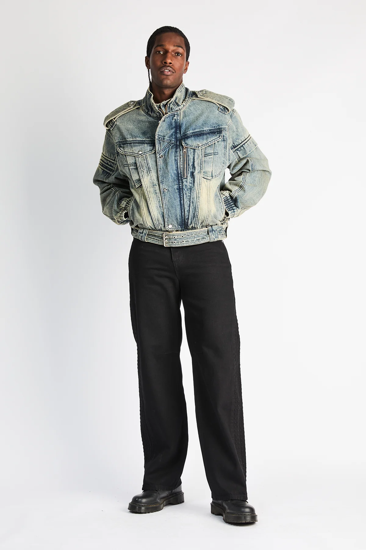 ZED STRAIGHT LEG JEAN | BLACK 3D CROSS - Image 5