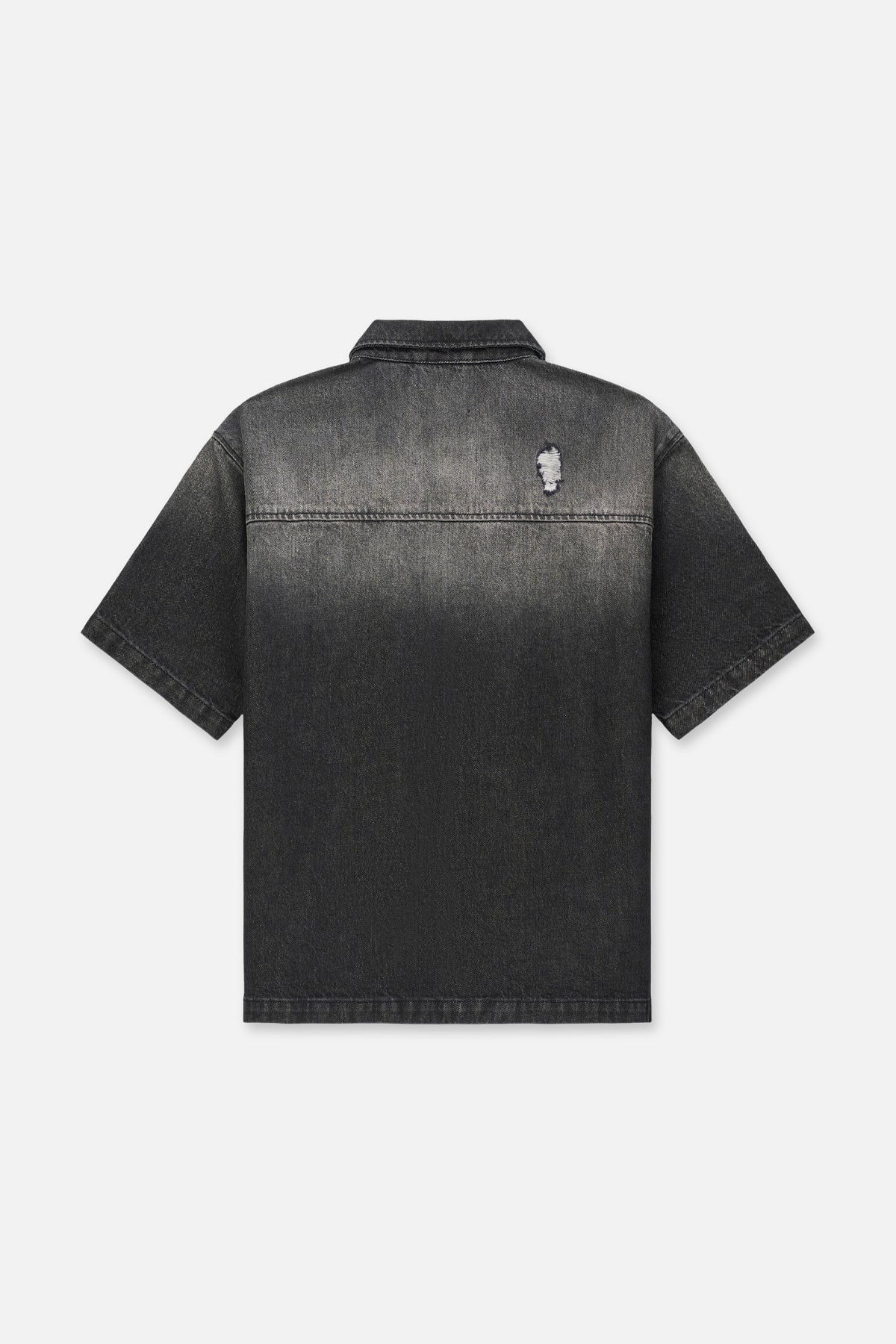 ZENO ZIP UP DENIM SHIRT | FRAY NOIR - Image 3
